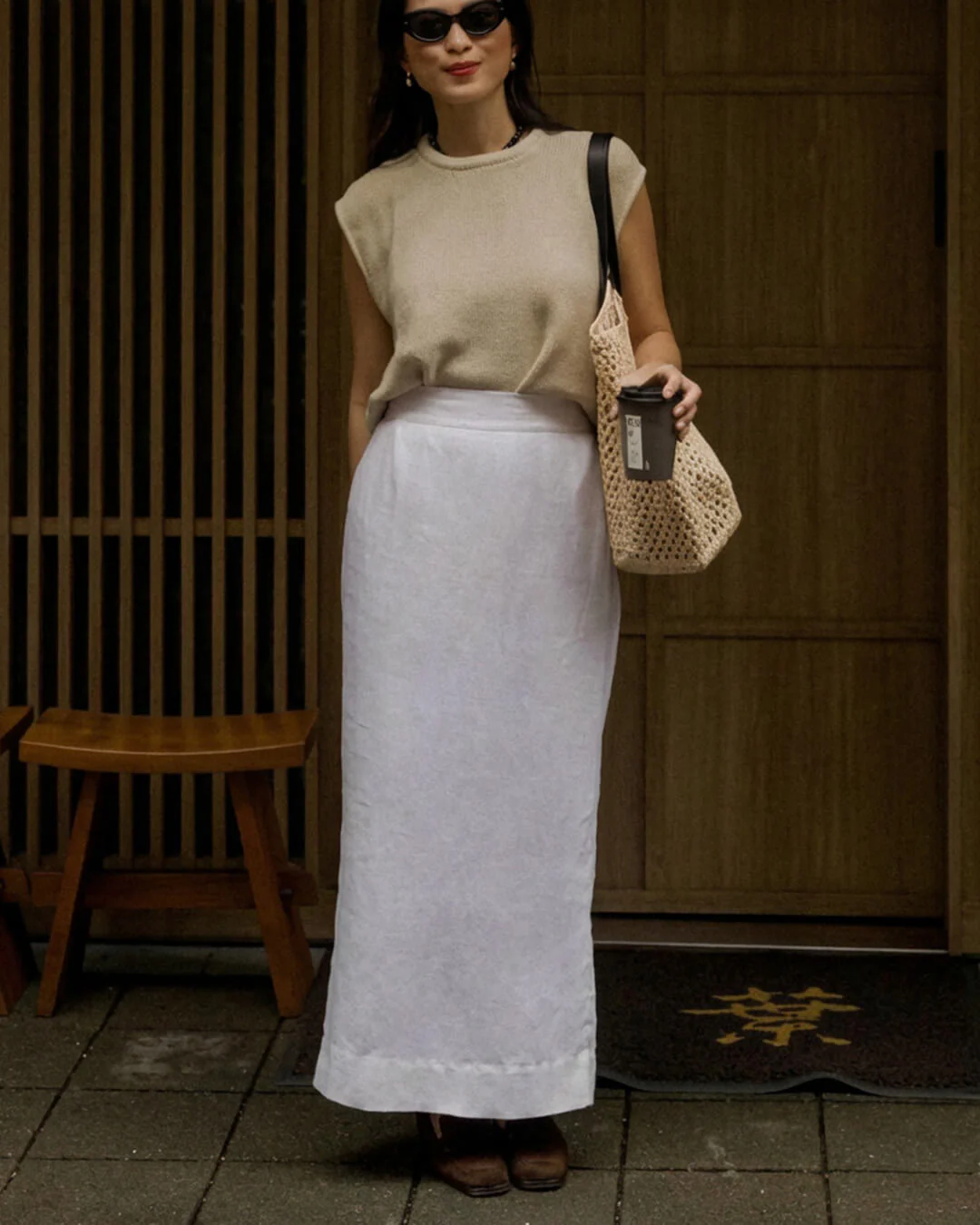 Irma Sleeveless Linen Set - Image 8