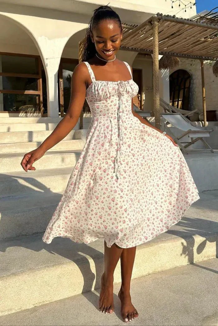 Isabella Corset Midi Dress - Image 2