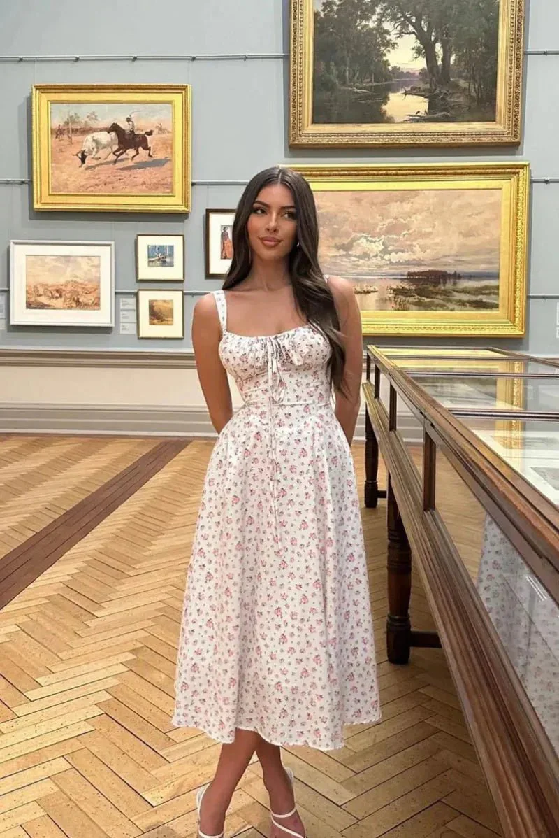 Isabella Corset Midi Dress - Image 3