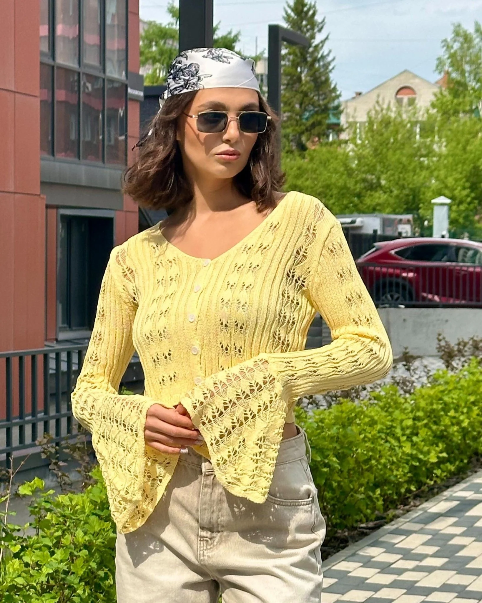 Ivana Hollow Out Knitted Cardigan - Image 8