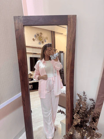 Ivanna Loose Blouse Wide Leg Pants Set - Image 6
