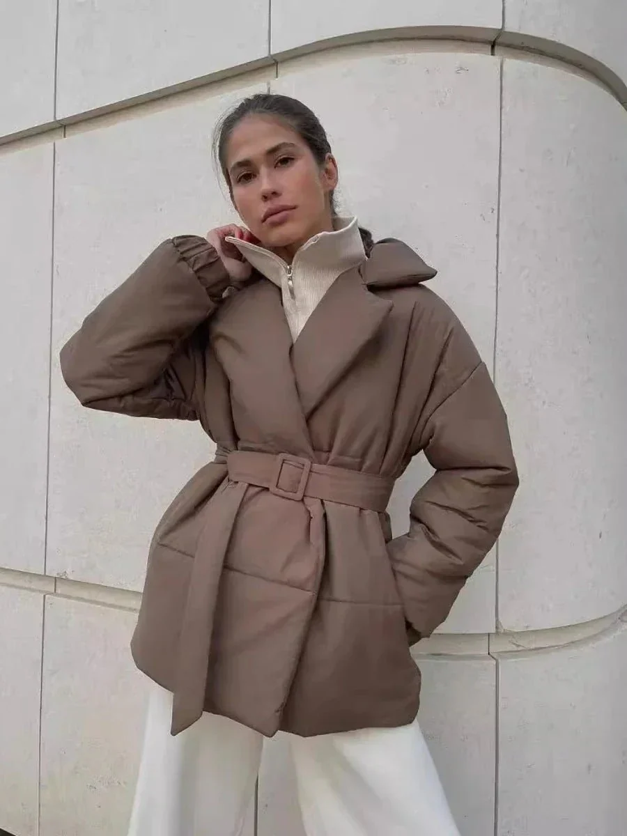 Jaime Belted Puffer Jacket - Image 5