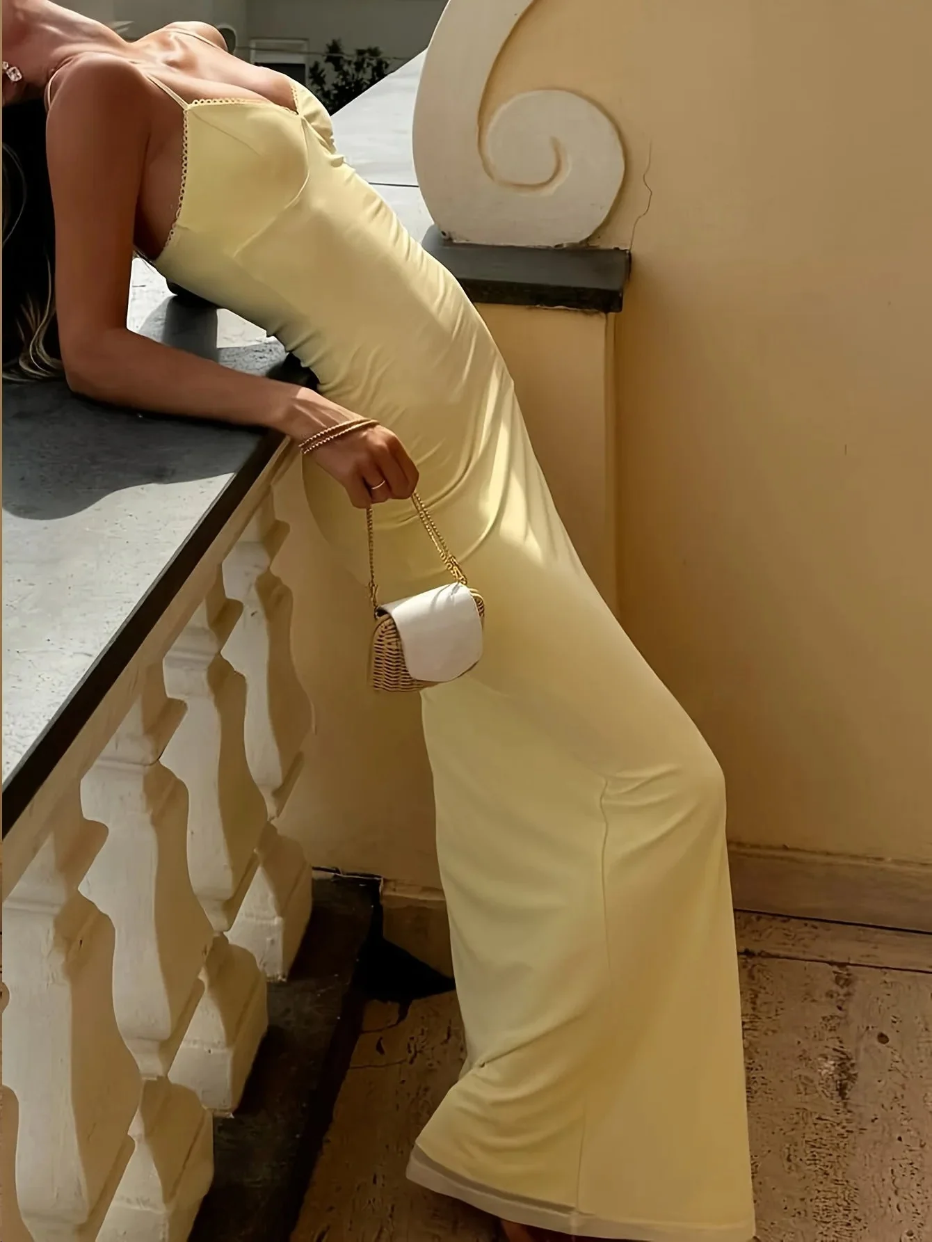 Janet V Neck Strap Maxi Dress - Image 2
