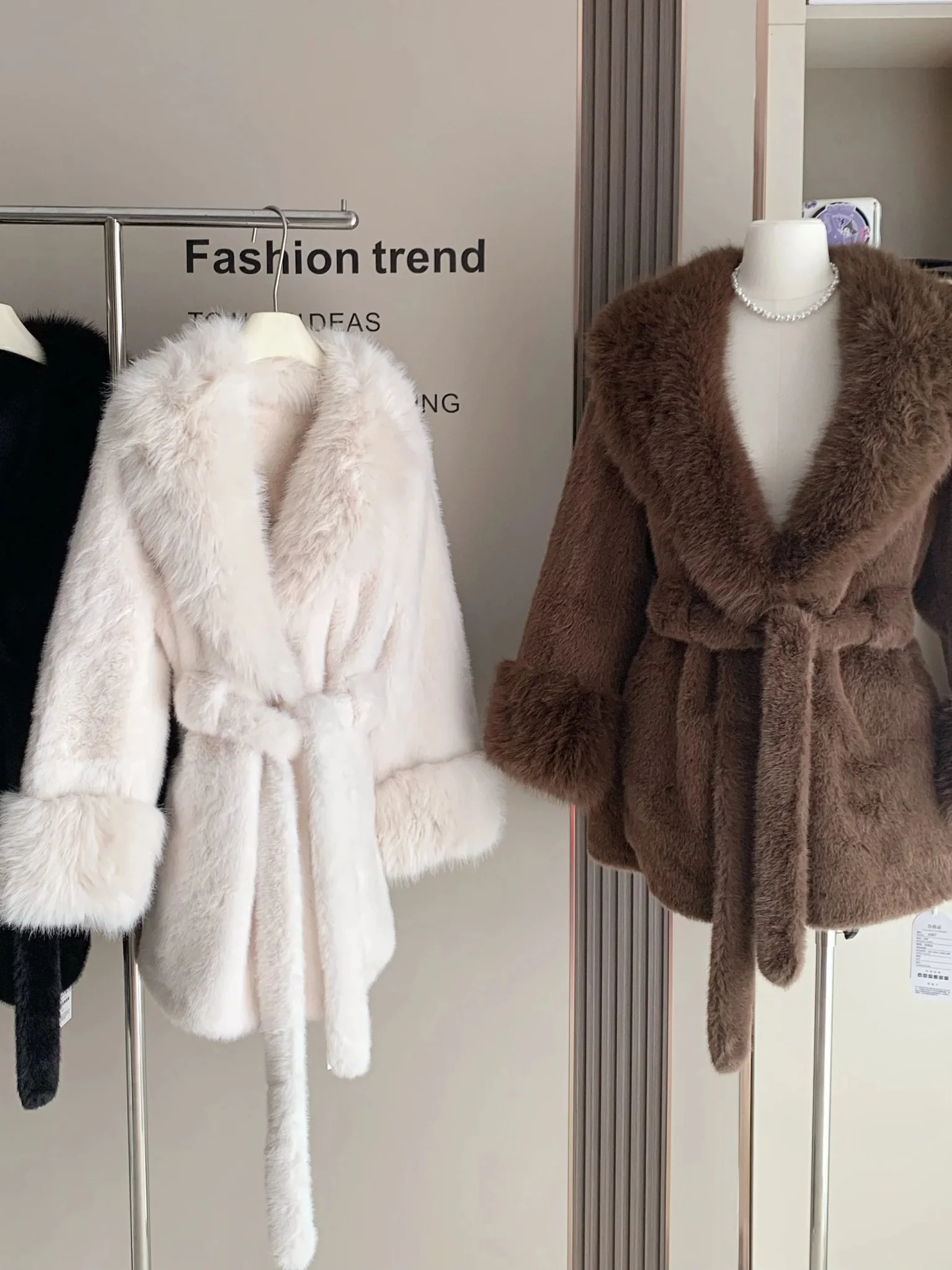 Jessa Faux Fur Trim Coat - Image 16
