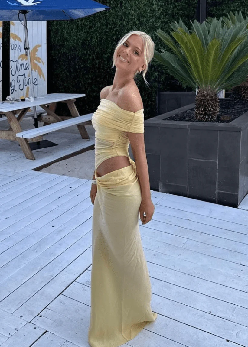 Jessa Offshoulder Mesh Maxi Dress - Image 4