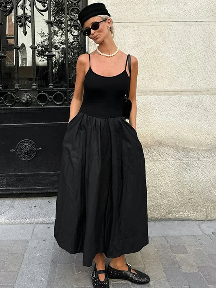 Jesse Spaghetti Strap Drop Waist Midi Dress - Image 3