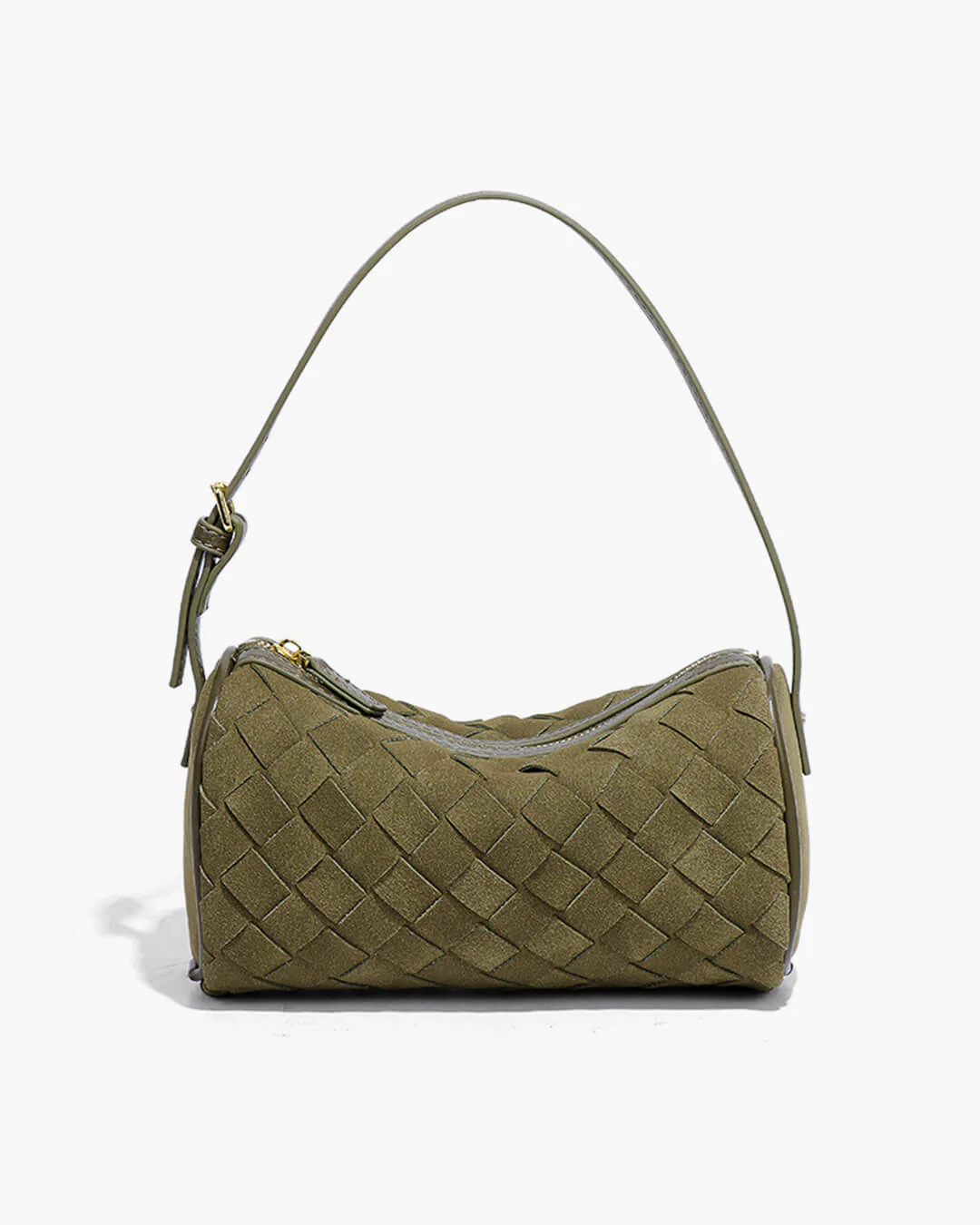 Jessica Woven Suede Bag - Image 18