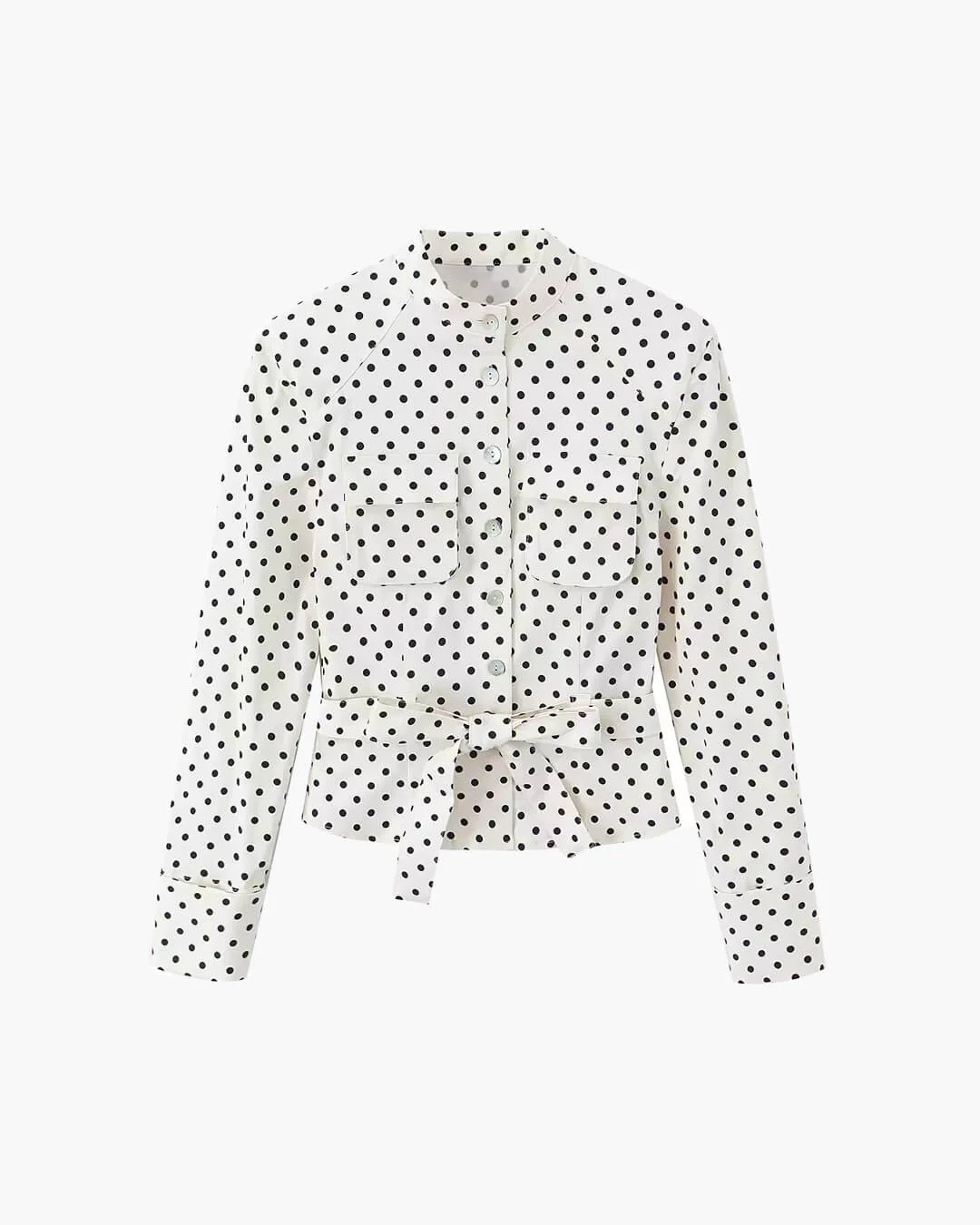 Jia Polka Dot High-Waist Trouser Set - Image 3