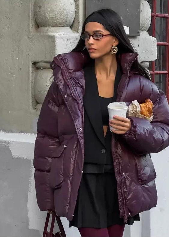 Jillian Glossy Puffer Jacket - Image 2
