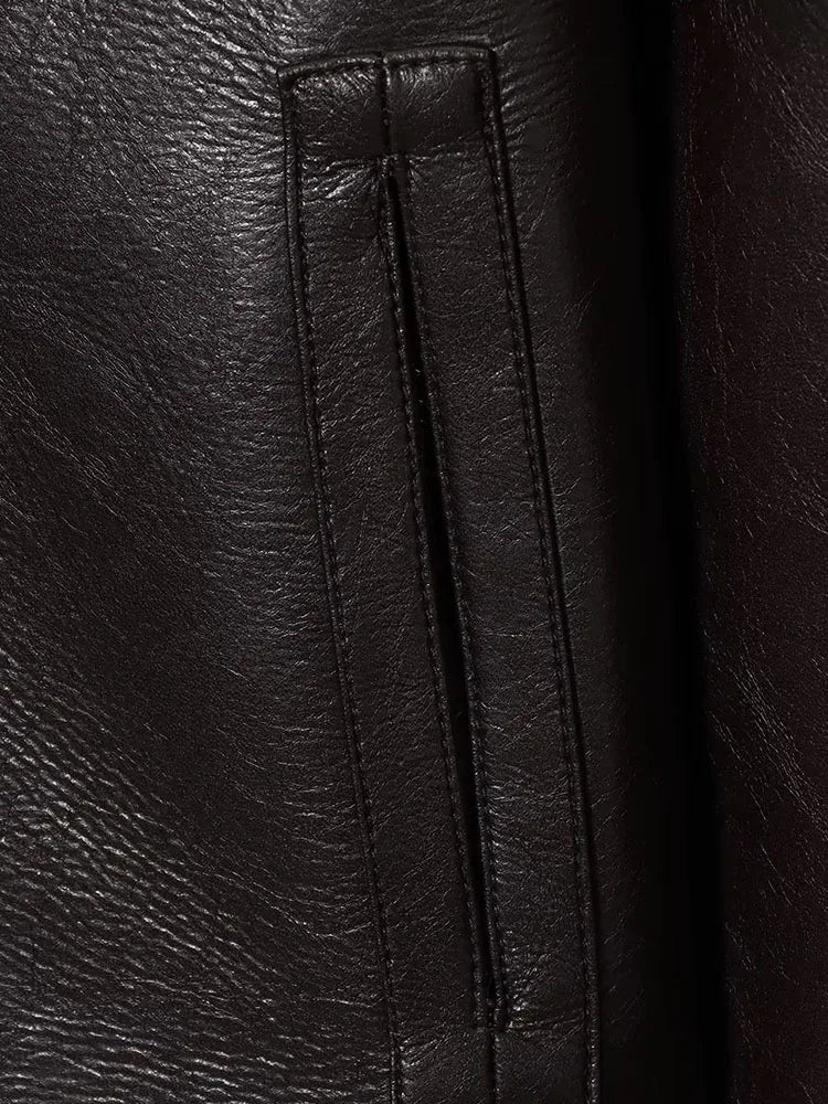Joana Reversible Faux fur Leather Jacket - Image 9