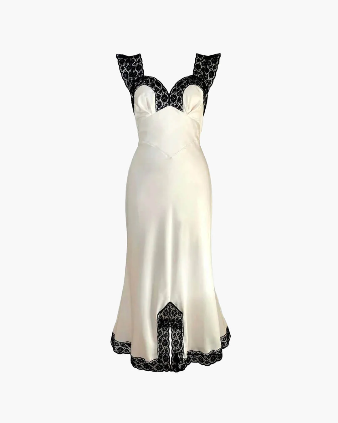 Joanna Satin Lace Long Dress - Image 12