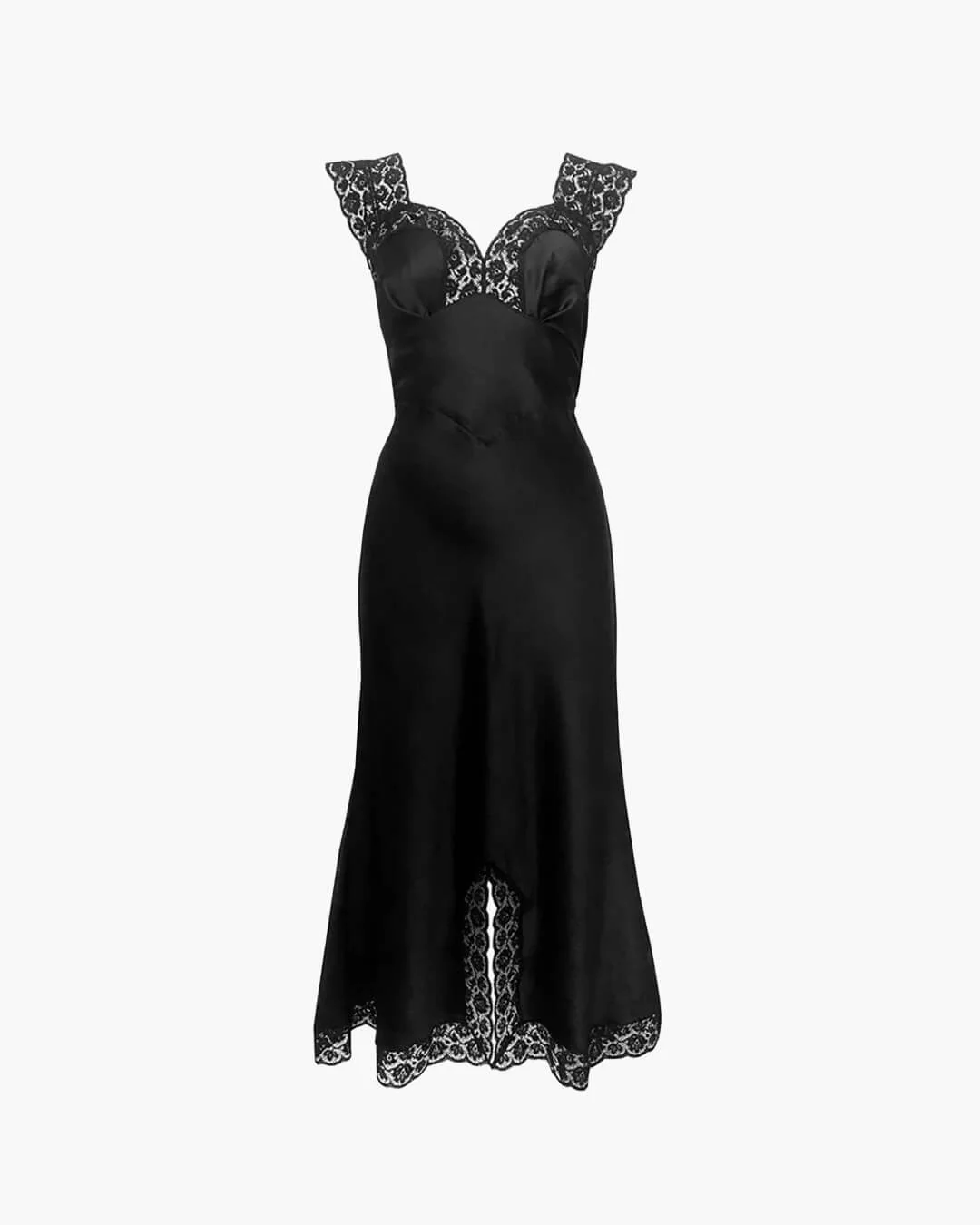 Joanna Satin Lace Long Dress - Image 13