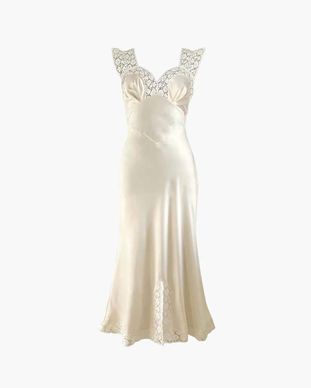 Joanna Satin Lace Long Dress - Image 14