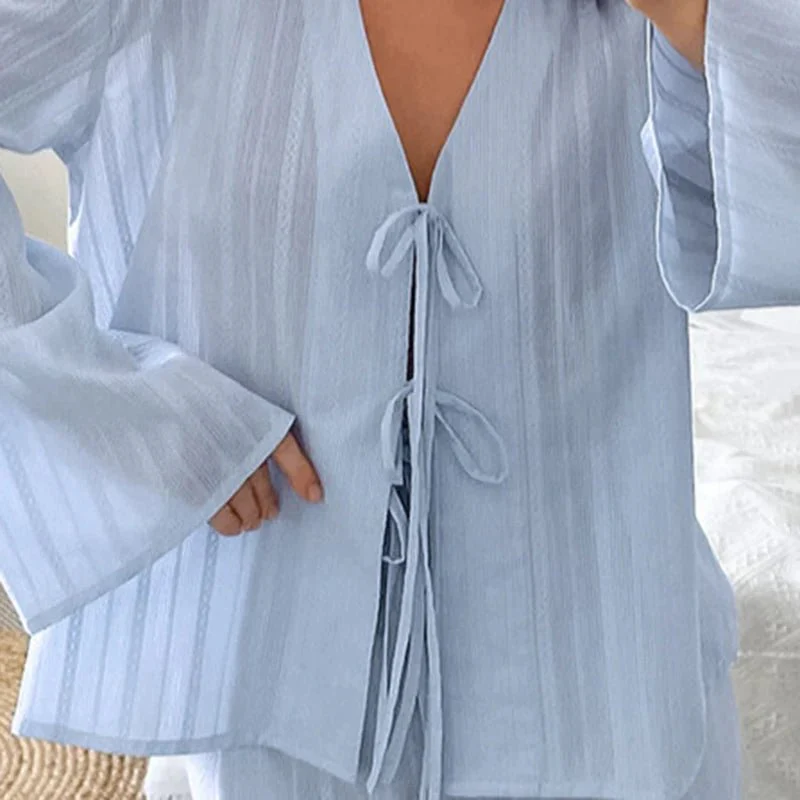 Julienne Cardigan Shorts Set - Image 4