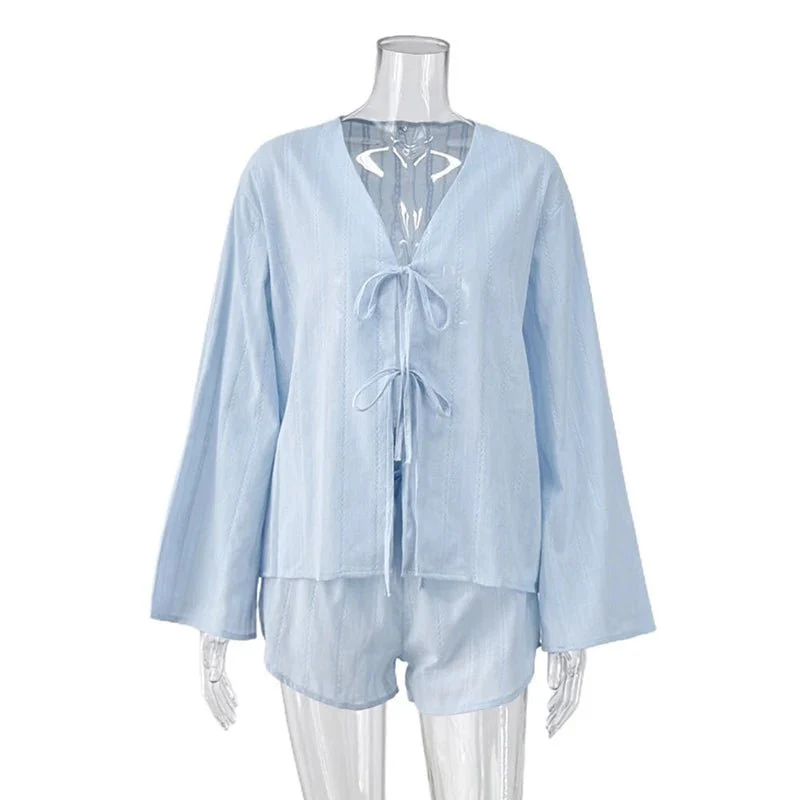 Julienne Cardigan Shorts Set - Image 5