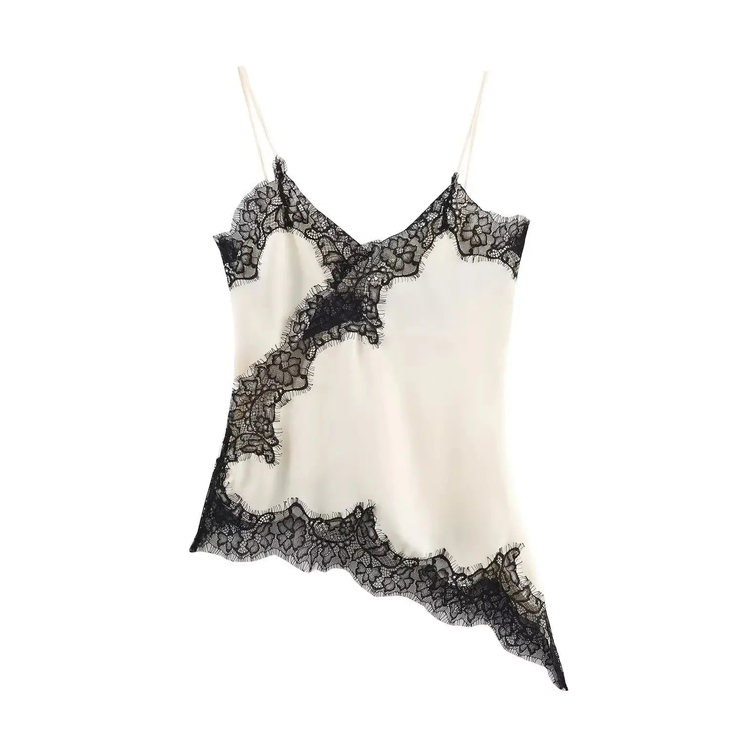 Kara Asymmetric Satin Cami Top - Image 10