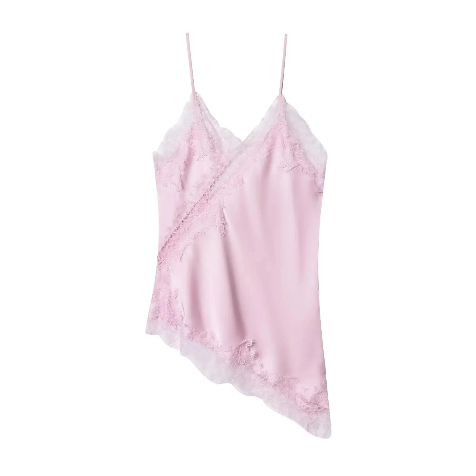 Kara Asymmetric Satin Cami Top - Image 13