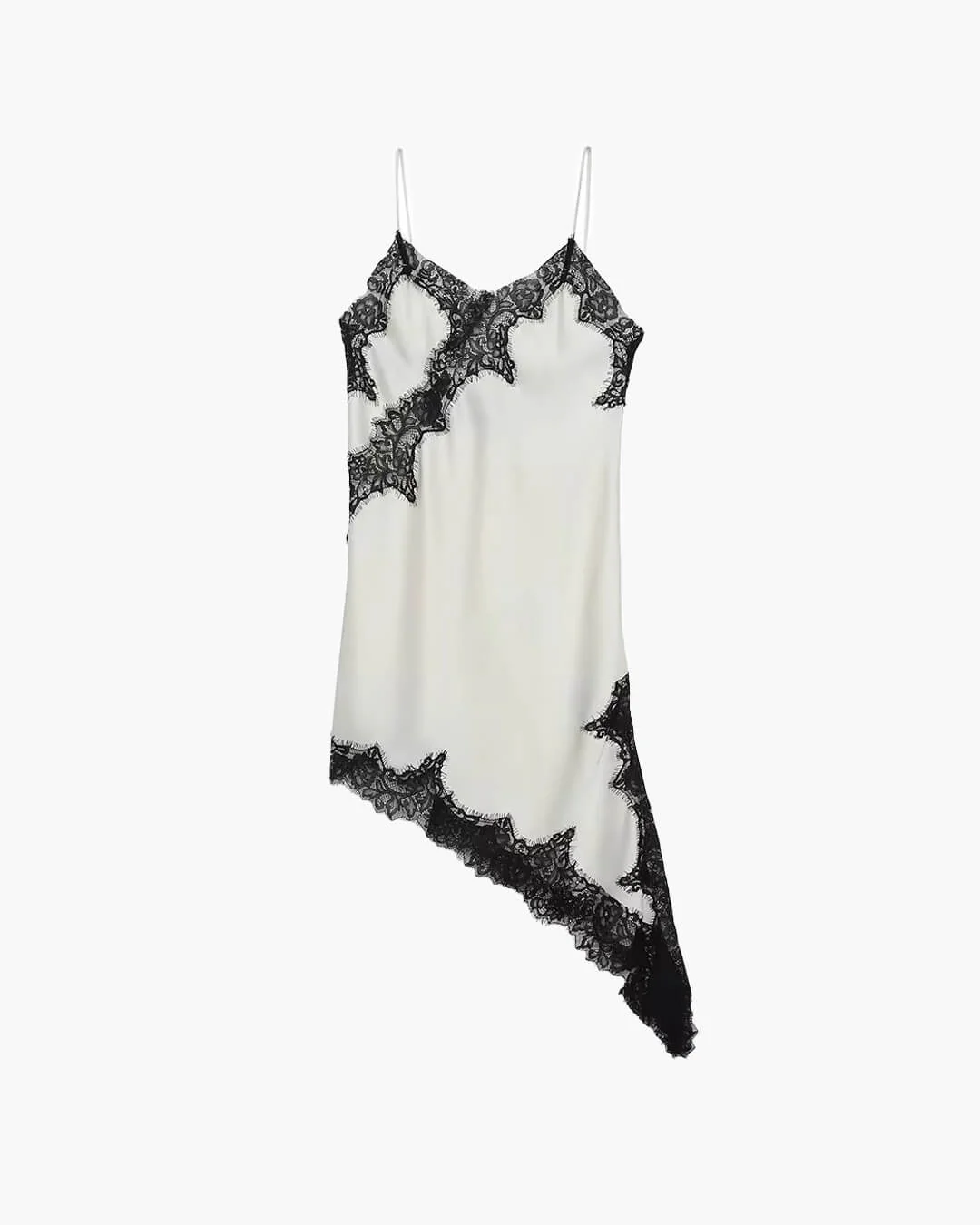 Kara Asymmetric Satin Mini Dress - Image 17