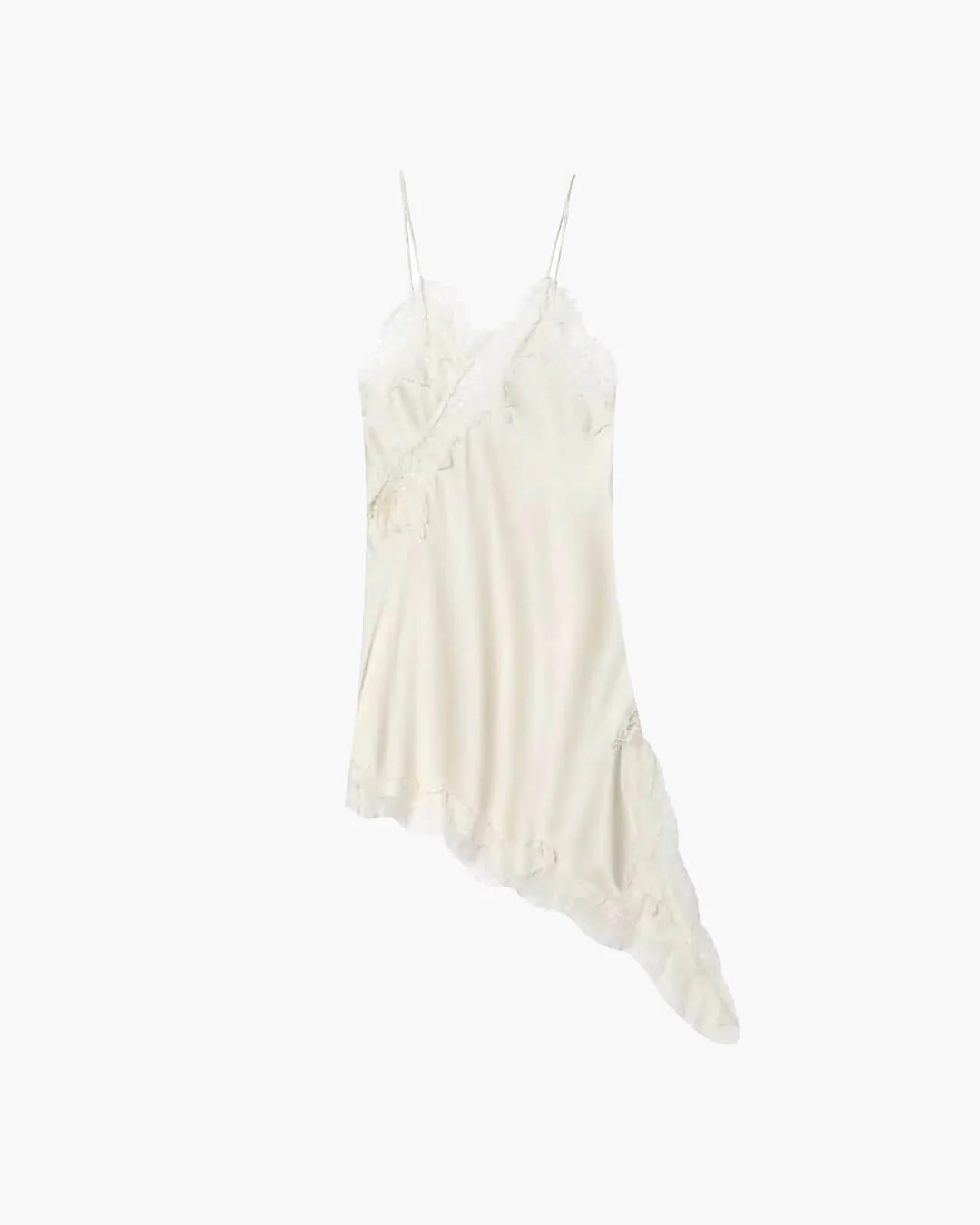Kara Asymmetric Satin Mini Dress - Image 18