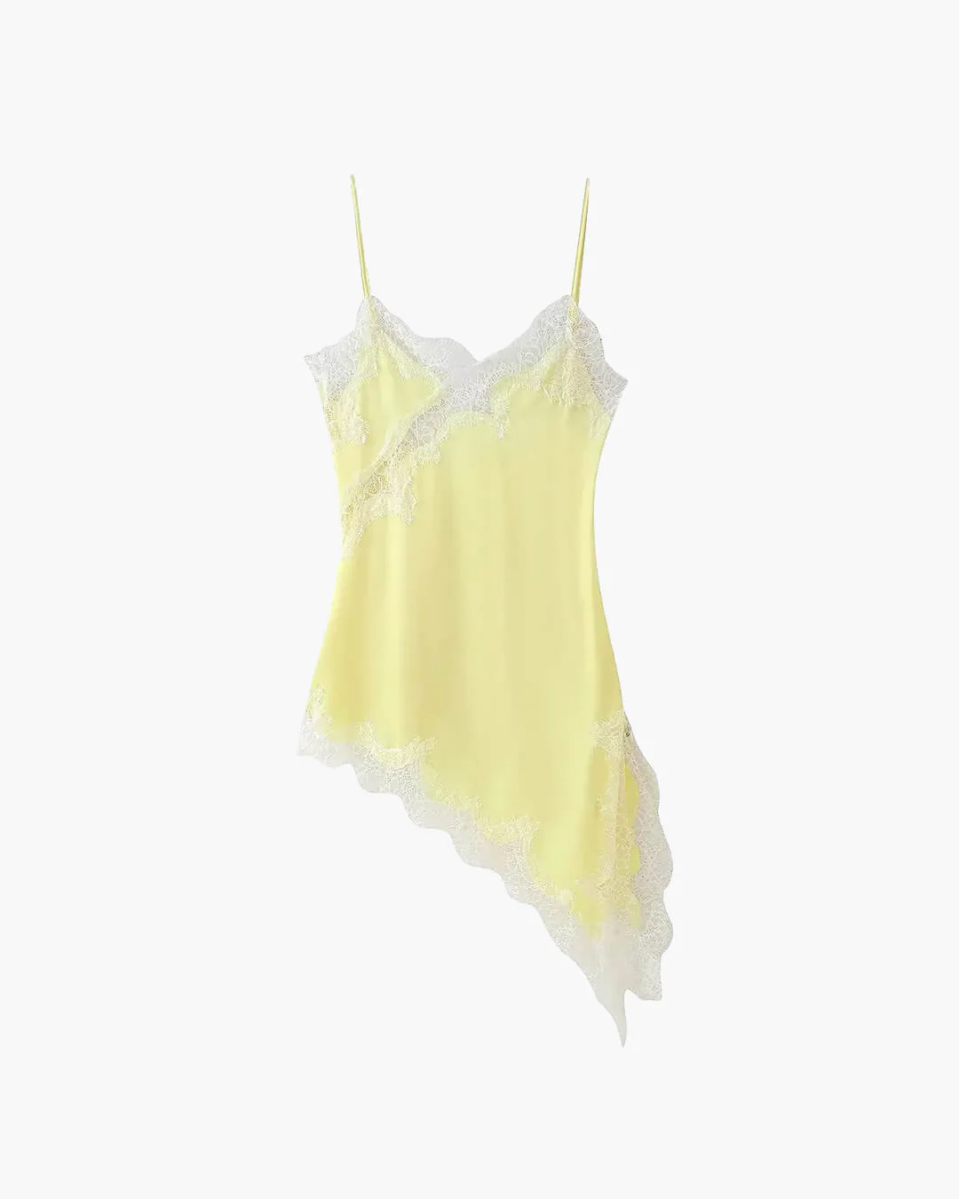 Kara Asymmetric Satin Mini Dress - Image 19