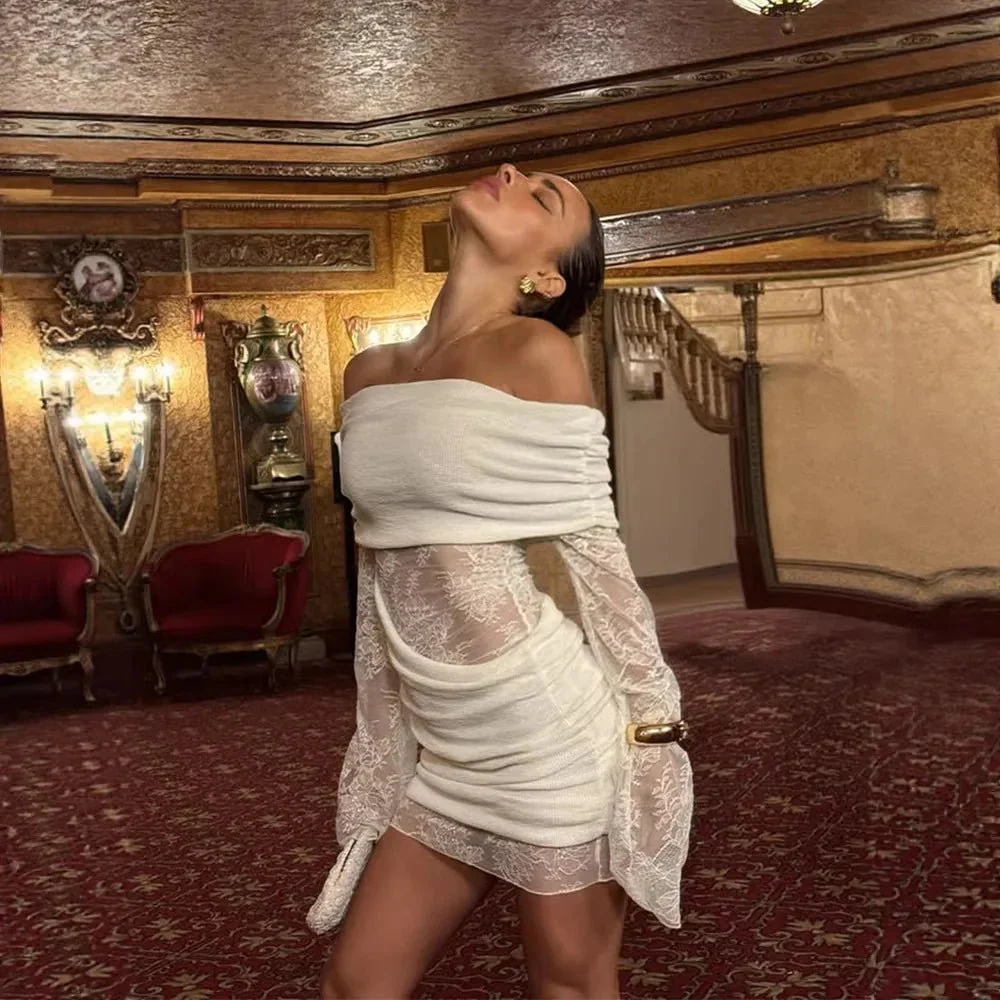 Keira Off-Shoulder Mini Dress - Image 3