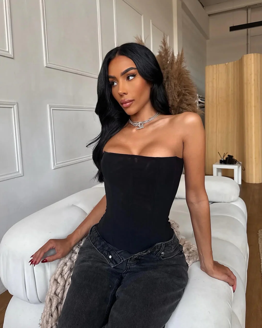 Kelly Satin Corset Top - Image 3