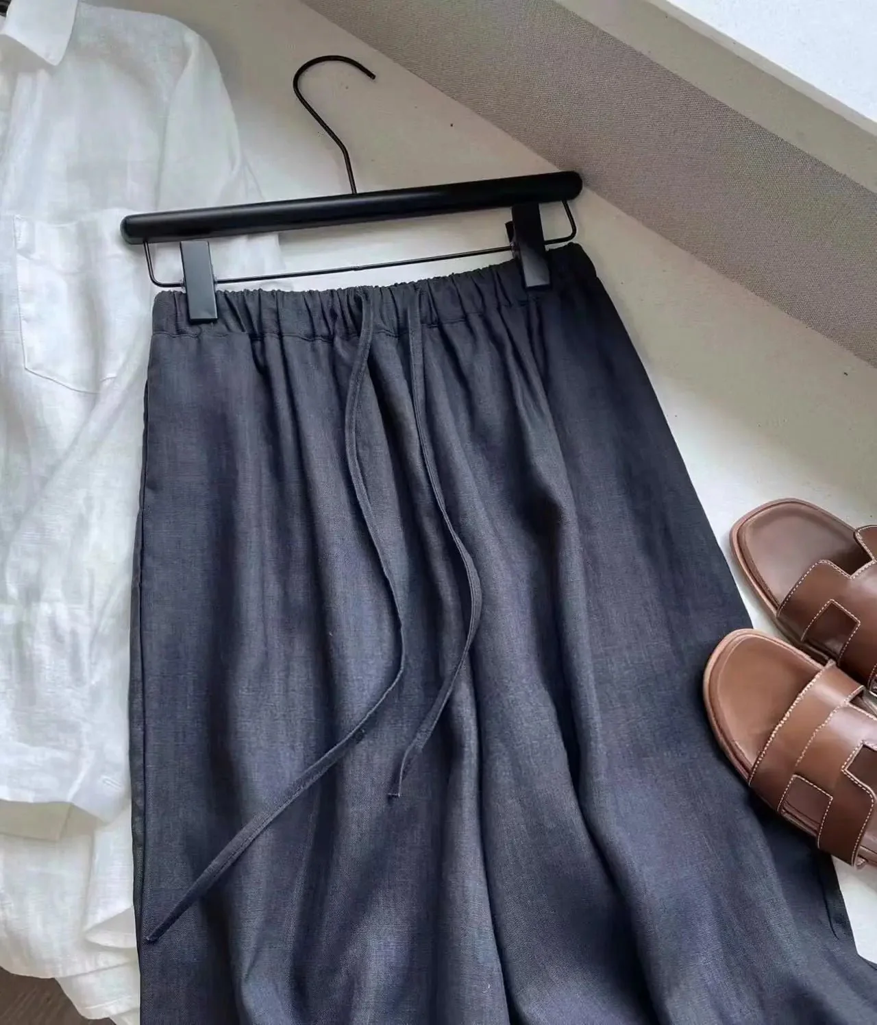 Kendall Wide Leg Linen Pants - Image 10