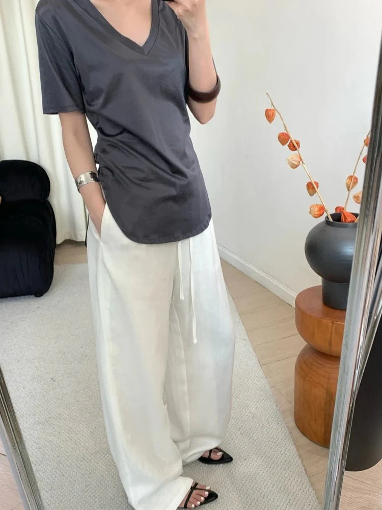 Kendall Wide Leg Linen Pants - Image 7