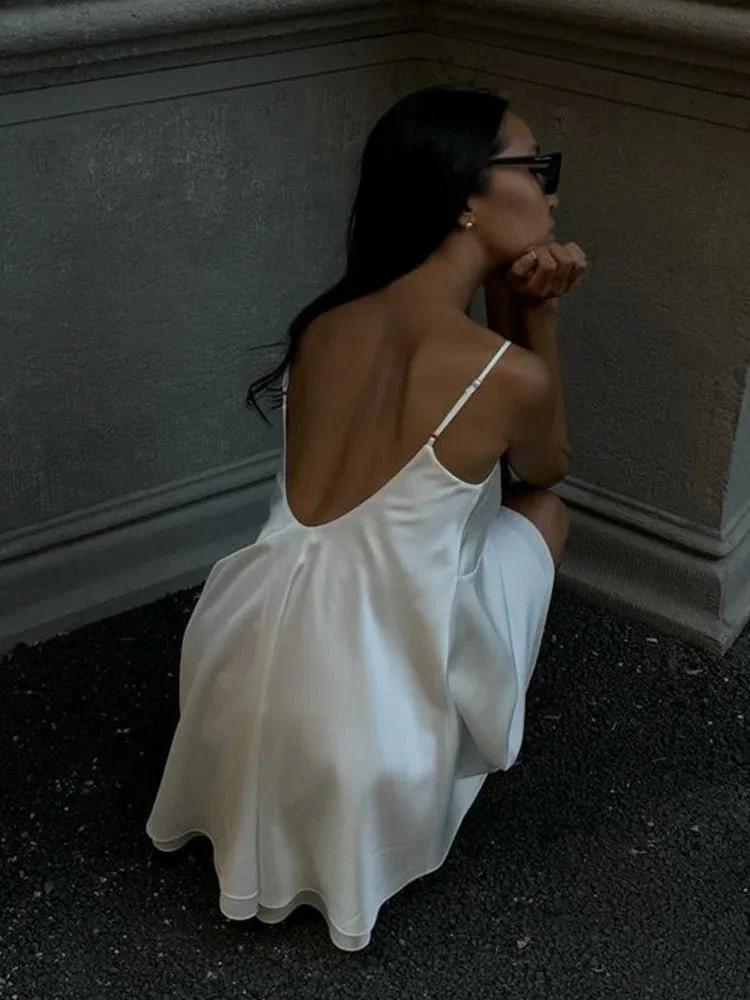 Kimberly Satin Mini Cami Dress - Image 4