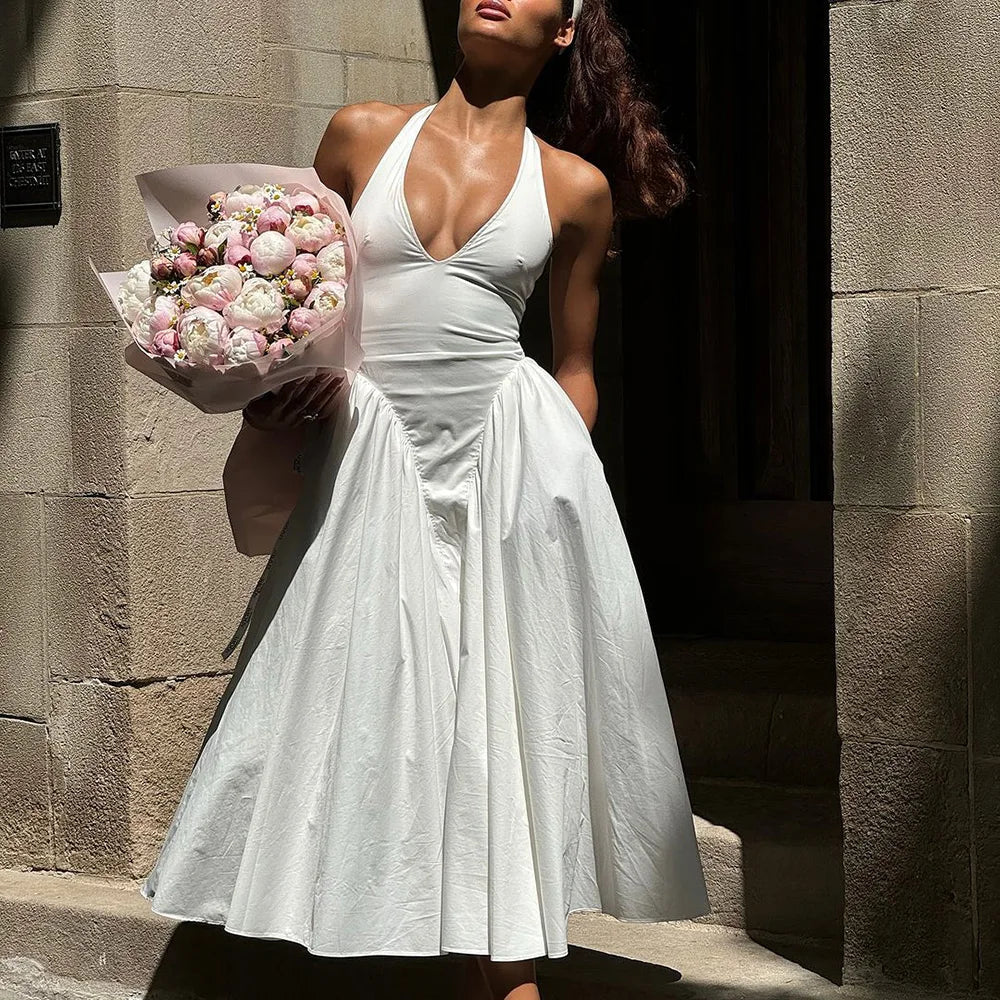 Kristy Deep Neck Maxi Dress - Image 5