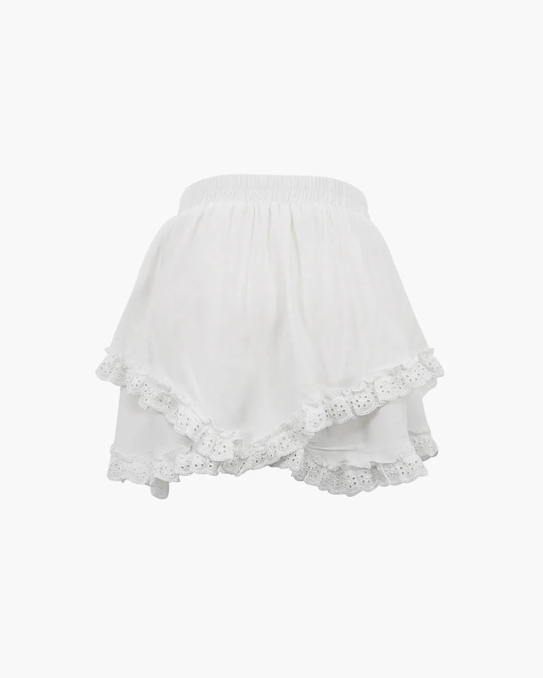 Kyrie Ruffled Trim Layered Mini Skirt - Image 4