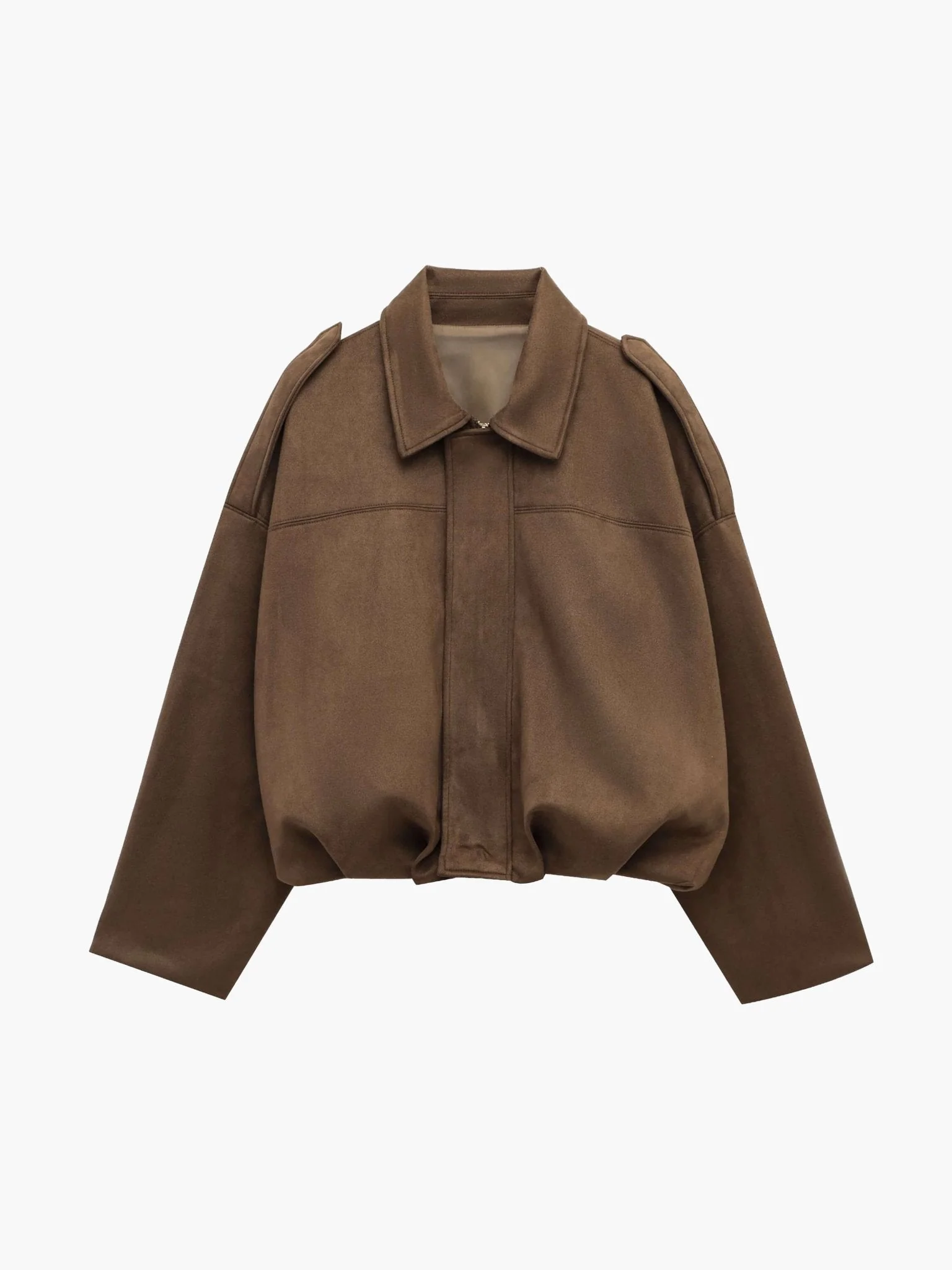 Lara Suede Bomber Jacket - Image 10