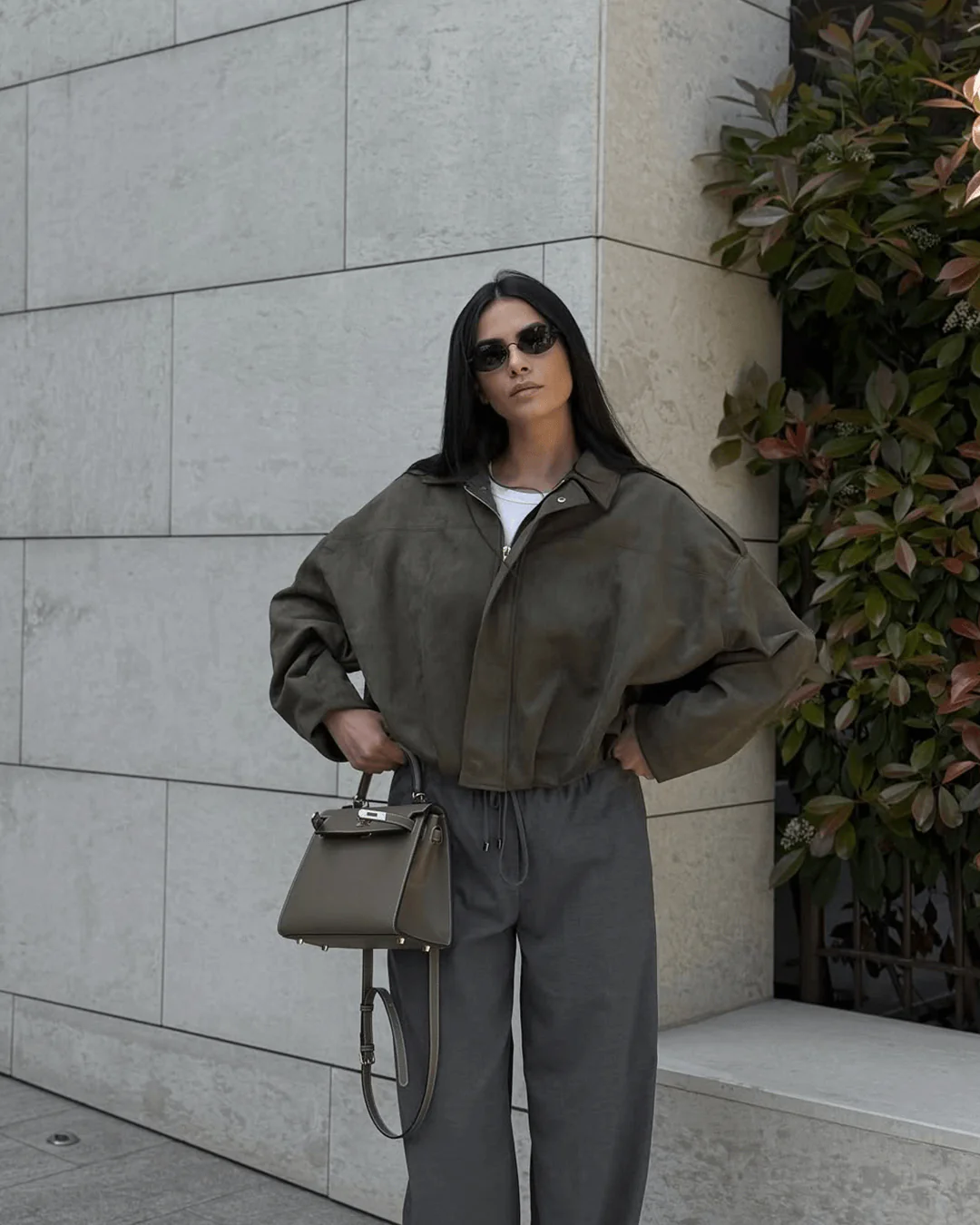 Lara Suede Bomber Jacket - Image 4