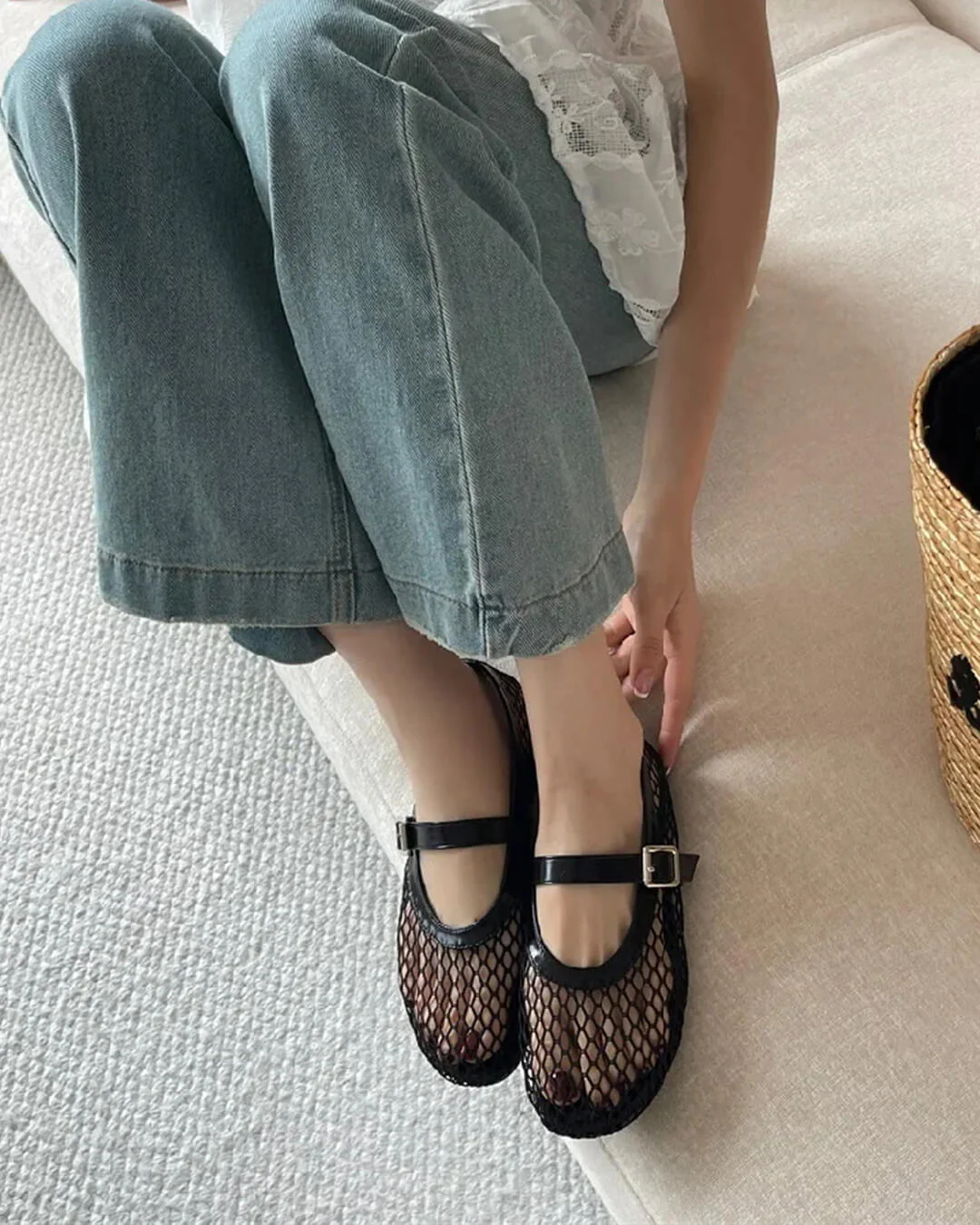 Laurette Buckled Ballet Flat Shoes - Image 2