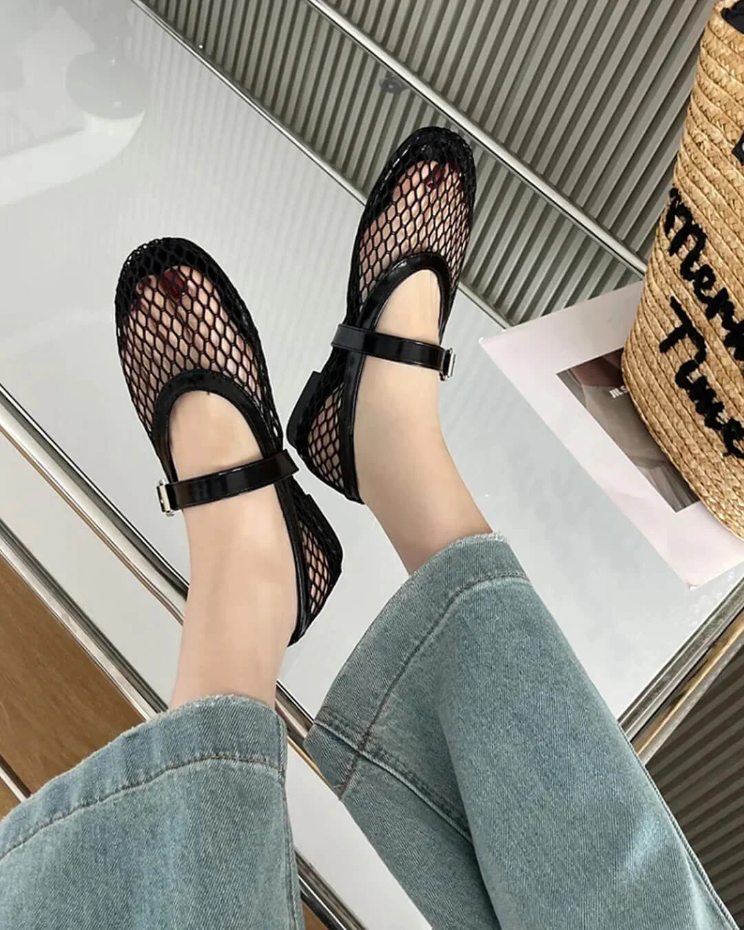 Laurette Buckled Ballet Flat Shoes - Image 3