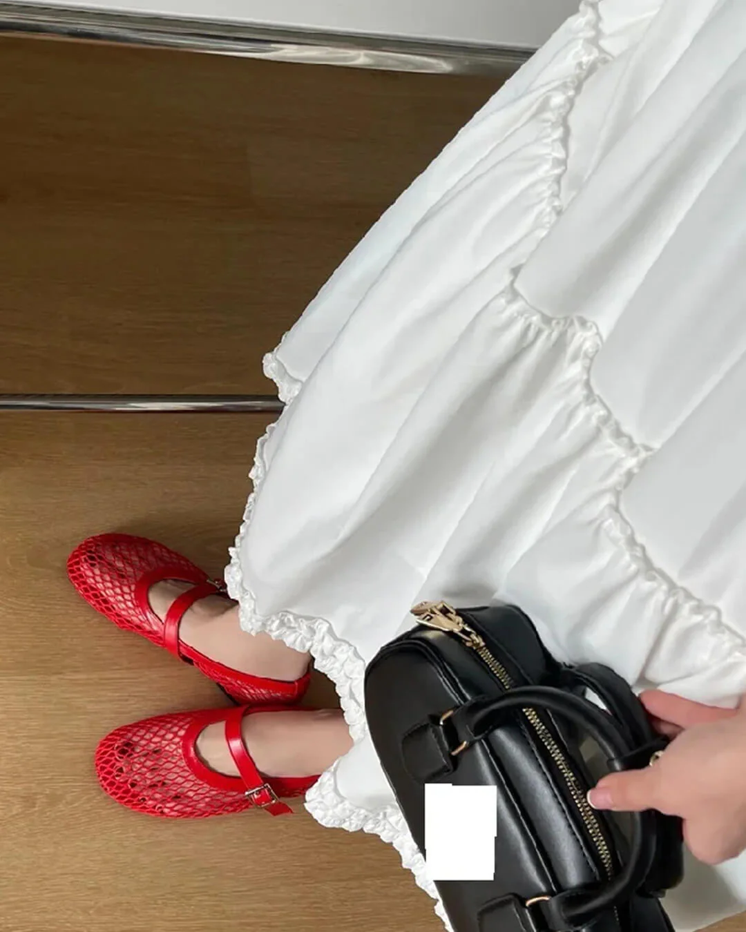 Laurette Buckled Ballet Flat Shoes - Image 7