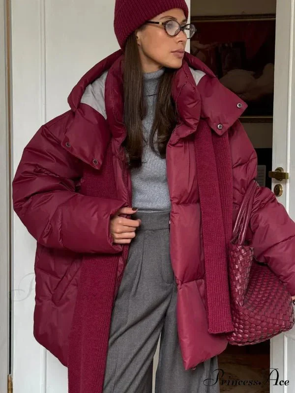 Leila Detachable Hood Puffer Jacket - Image 8