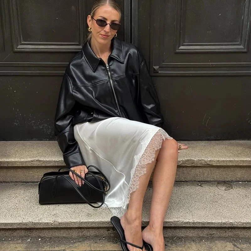 Leslie Asymmetric Midi Skirt - Image 5