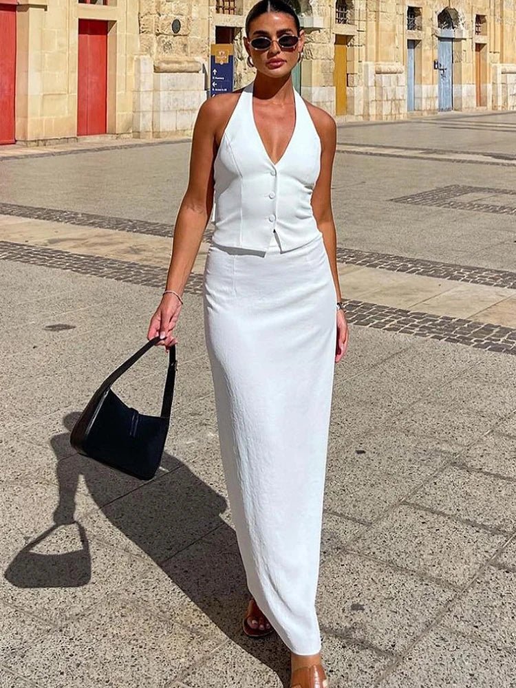 Lianna Halter Maxi Skirt Set - Image 5