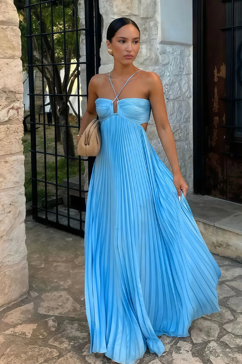 Lindsay Cutout Pleated Maxi Dress - Image 2