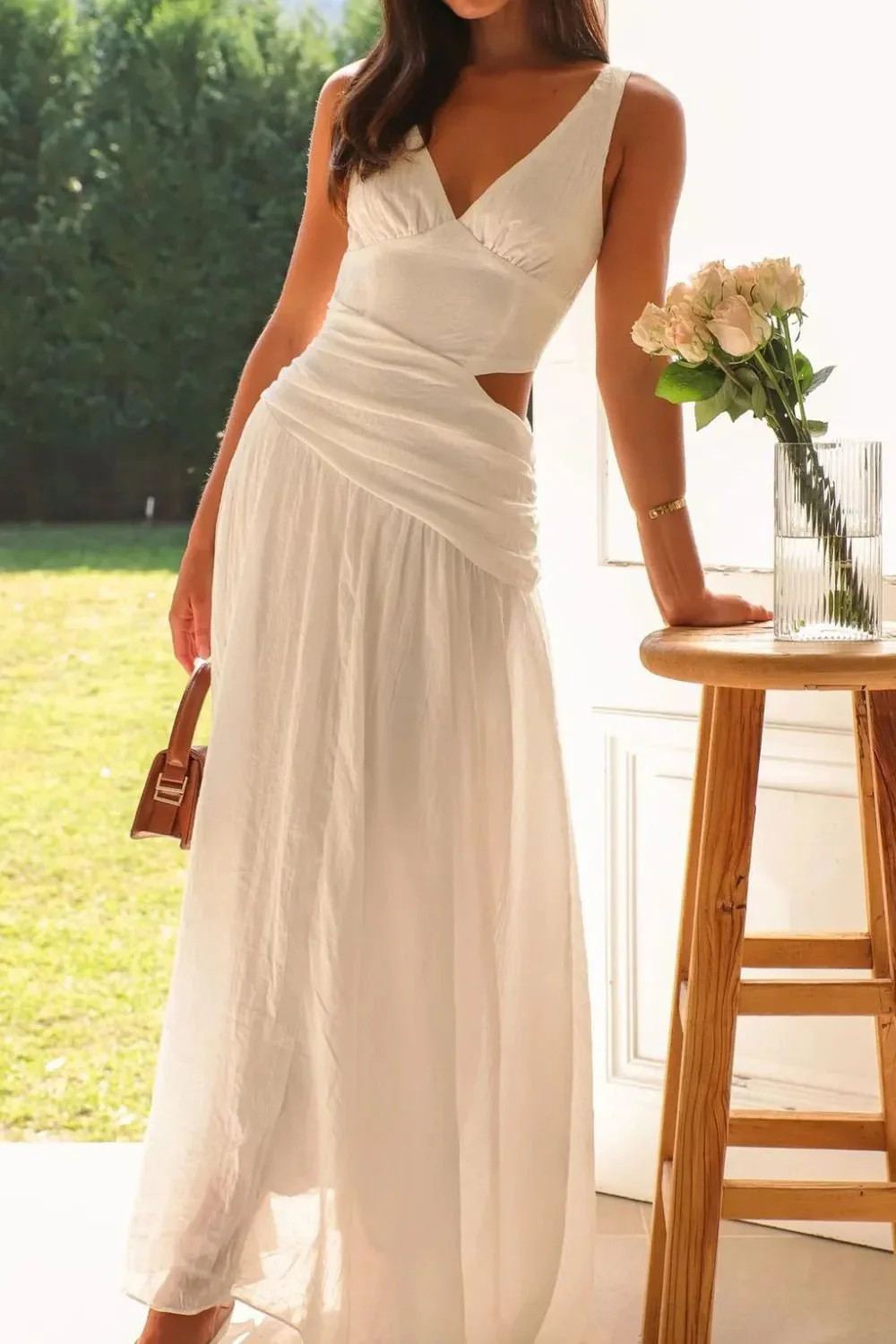 Lolita Cut-Out Ruched Maxi Dress - Image 2