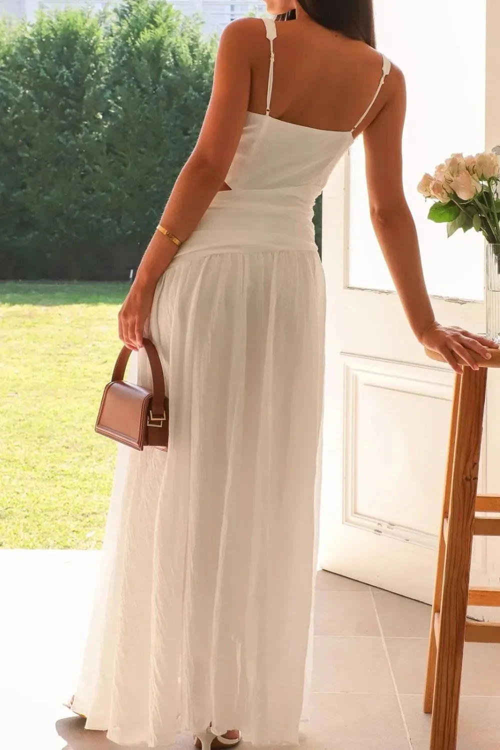 Lolita Cut-Out Ruched Maxi Dress - Image 3