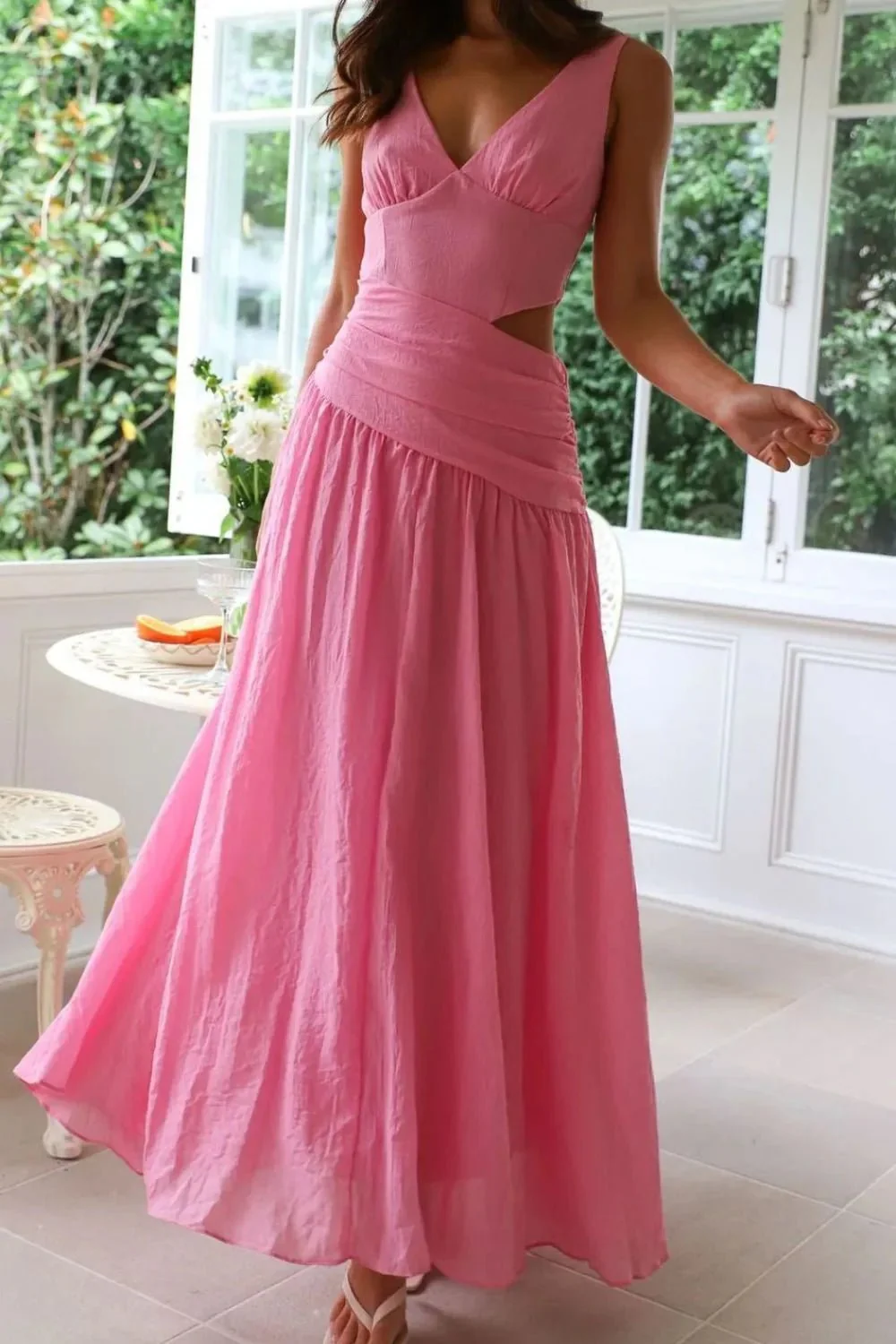 Lolita Cut-Out Ruched Maxi Dress - Image 5