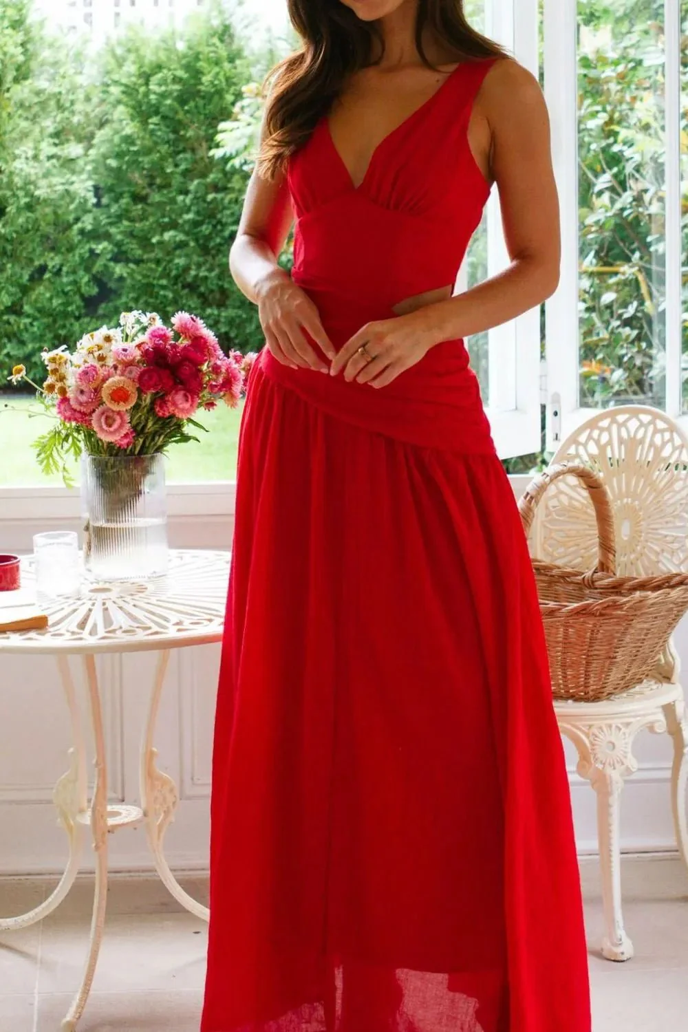 Lolita Cut-Out Ruched Maxi Dress - Image 7