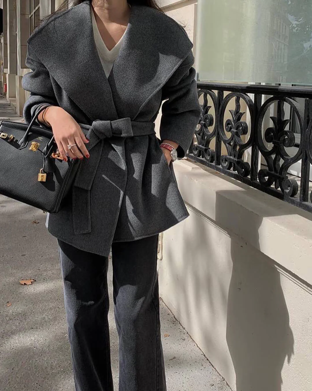 Lorelie Belted Wrap Coat - Image 10