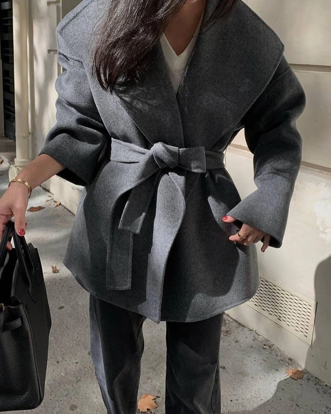 Lorelie Belted Wrap Coat - Image 9