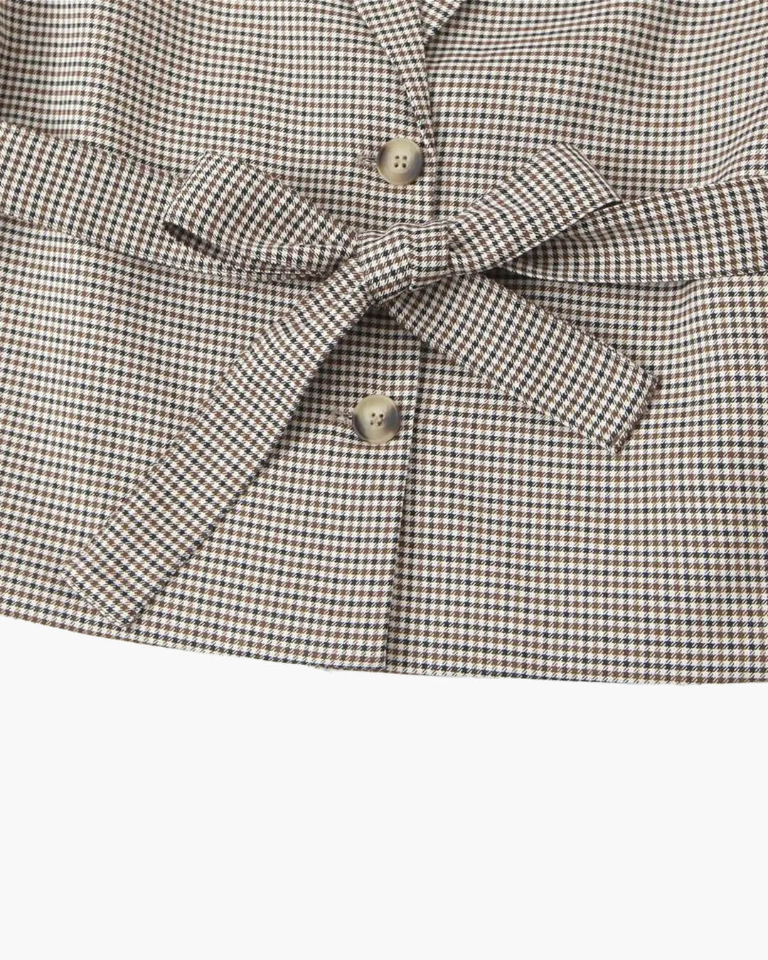 Lucy Houndstooth Belted Shorts Suit - Image 12