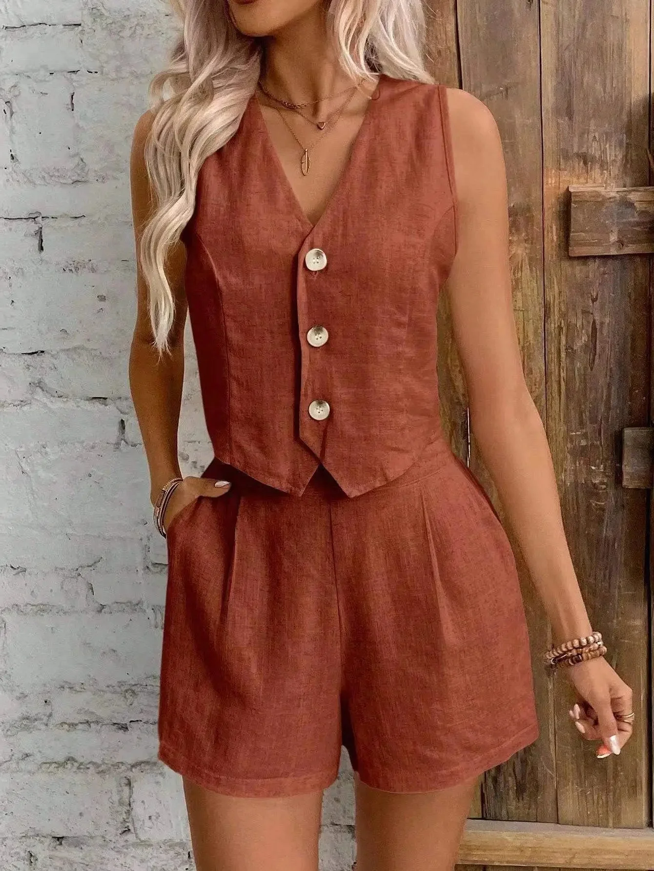 Lumi Cotton Linen Two Piece Set - Image 5