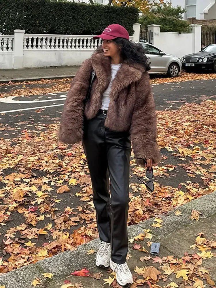 Marian Faux Fur Coat - Image 4