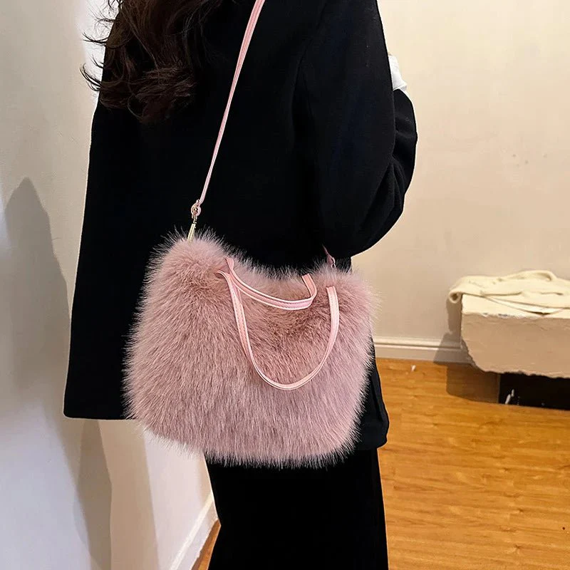Maricar Faux Fur Crossbody Bag - Image 6